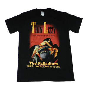 Thin Lizzy - The Boys Are Back In Town Official Fitted Jersey T Shirt ( Men M ) ***READY TO SHIP from Hong Kong***